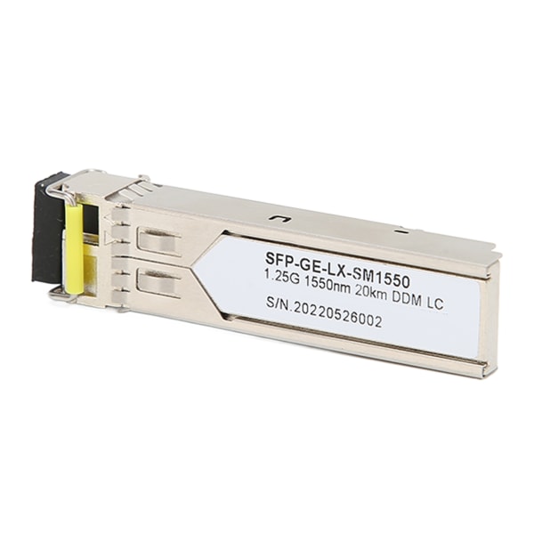 1,25G SFP Transceiver 1,25G 1550nm Single Fiber Single Mode 20KM Plug and Play-støtte DDM SFP Optisk modul