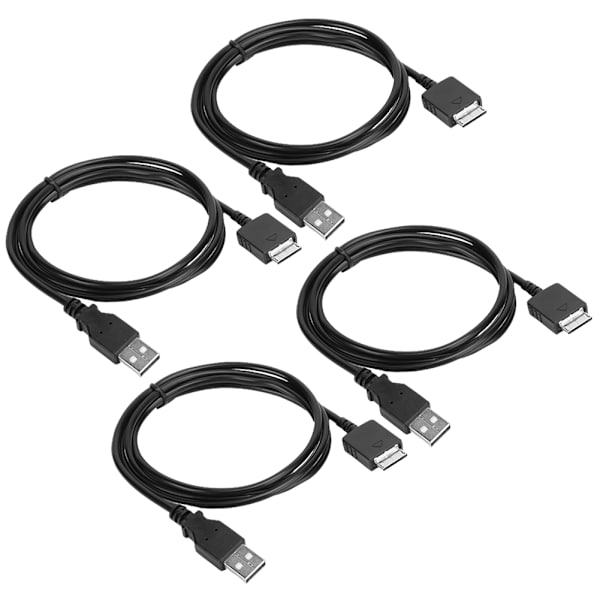 4 stk. PVC Mp3 datakabel profesjonell dataoverføring ladekabel for SONY Walkman