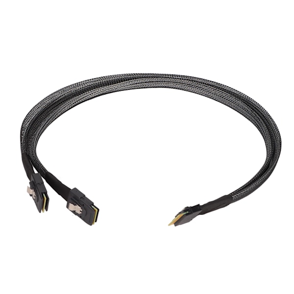 Mini SAS-kabel 12 Gbps rask overføring SATA/ATA-grensesnitt 0,5 m lengde SFF8654 8I til 2xSFF8087-kabel