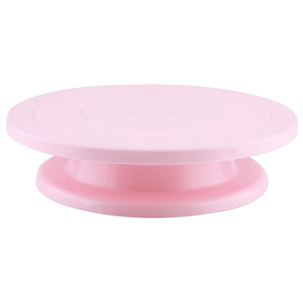 Kakedekorering Dreieskive Roterende Roterende Stand Baking Baking Verktøysett (rosa)