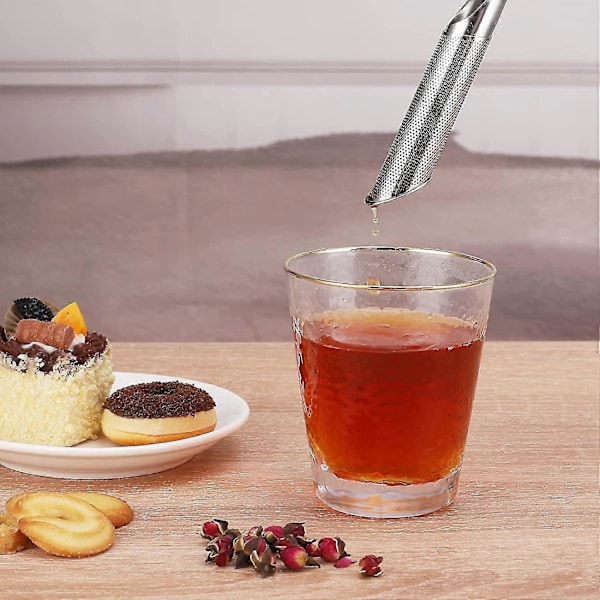 Nye Produkter Ankommet, 2 stk. Te-si, Te-infuser til Løs Te, Te-diffuser i Rustfrit Stål, Ekstra Finmasket Te-brygger