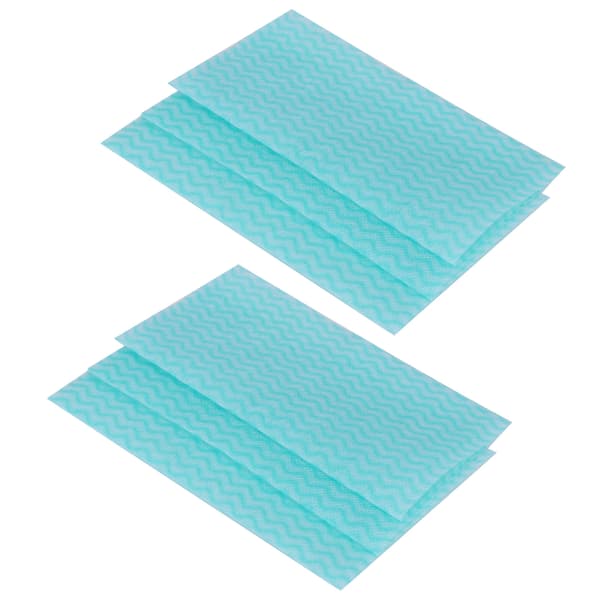 2-pack engångsduk i non-woven för disk, köksrengöring, torkduk (grön)