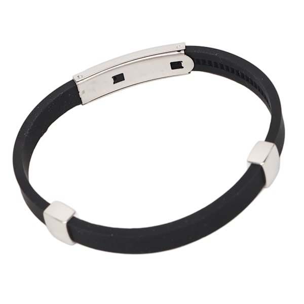 Silikone Armbånd Statisk Forebyggelse Håndledsstropper Band Eliminer Body Statisk Armbånd Stål og Sort