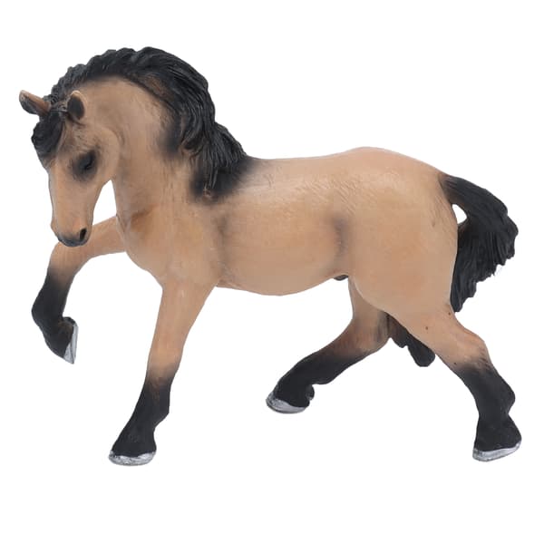Lusitano Hest Solid Model Livagtig Dyrefigur Statisk Ornament Børn Kognitivt Legetøj