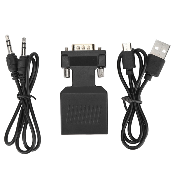 VGA Hane till HD Multimedia Interface Hona 1080P HD Converter för datorer Bärbara datorer Projektorer