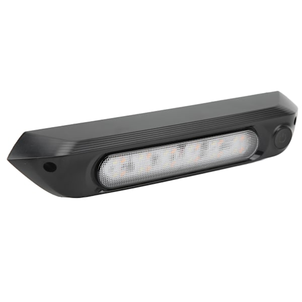 Dobbel farge LED markiselys RV veranda lys 8W vanntett bruksstripe lys for yacht campingvogn svart skall