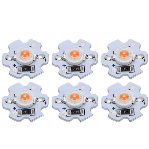 25 st 5V LED-chips 200LM 3W LED-lampor med hög effekt för DIY-belysningsarmaturer Rosa ljus 380‑840NM