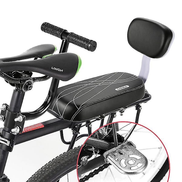 Cykel Bagsæde med Ryglæn, Armlæn og Fodstøtte - Børnesæde