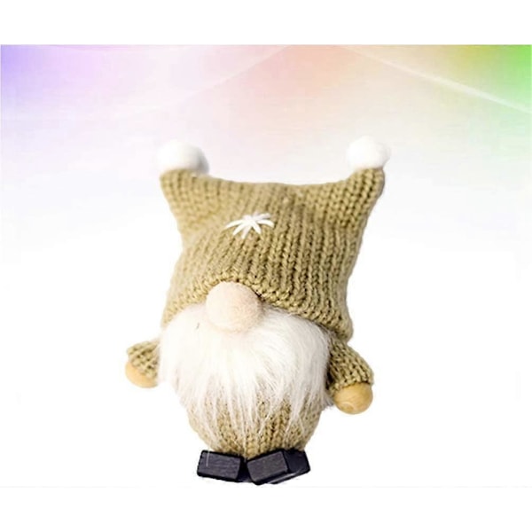 Julgransprydnader Svensk Jultomte Fylld Plyschleksak Nordiska Figurer Julhelg Festlig Hängande Dekoration Khaki-2 pack