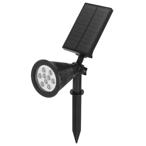9LED-brikker Solcelle spotlights LED Solcellelandskapslys for utendørs hagegårdsplass Hvitt lys