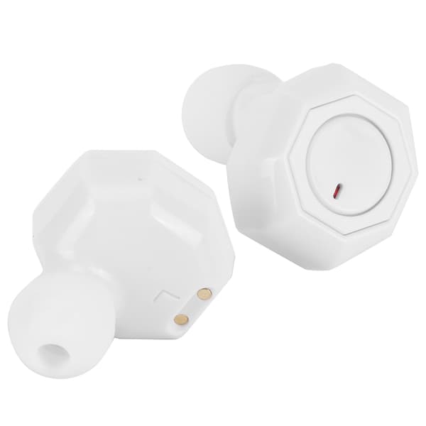 Binaurale Bluetooth-hovedtelefoner Bærbart Bluetooth-headset-øretelefoner til kørsel Hvid