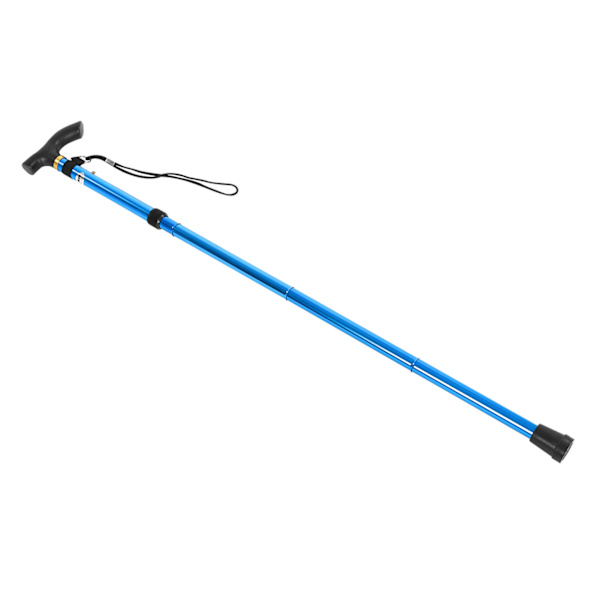 Teleskopisk letvægts vandrestok i aluminiumlegering til trekking og bjergbestigning (blå)
