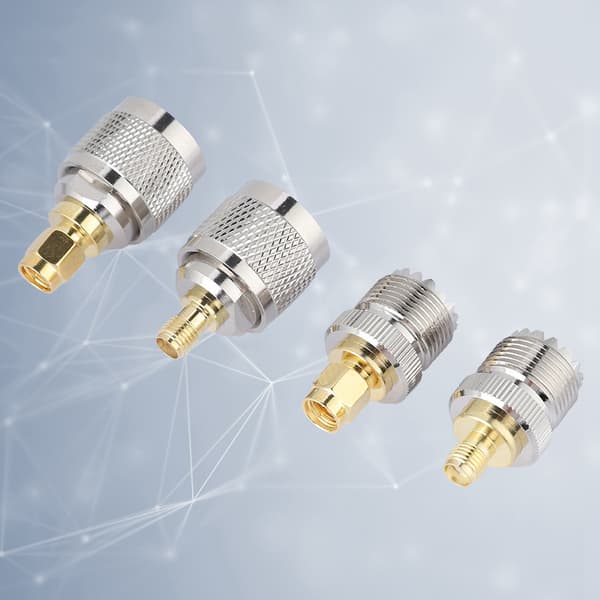 4 sæt SMA til UHF-adapter UHF han/hun til SMA hun/han RF koaksialadapterstik