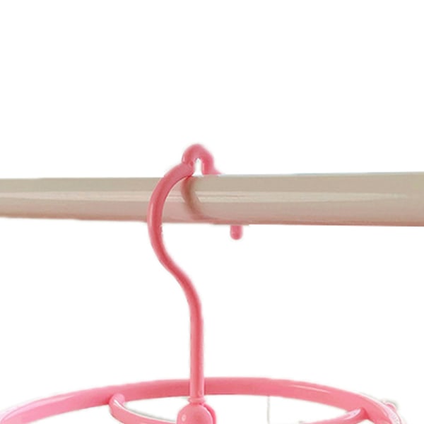 Rosa jordgubbsplast hängande torkställning för strumpor, underkläder och små kläder