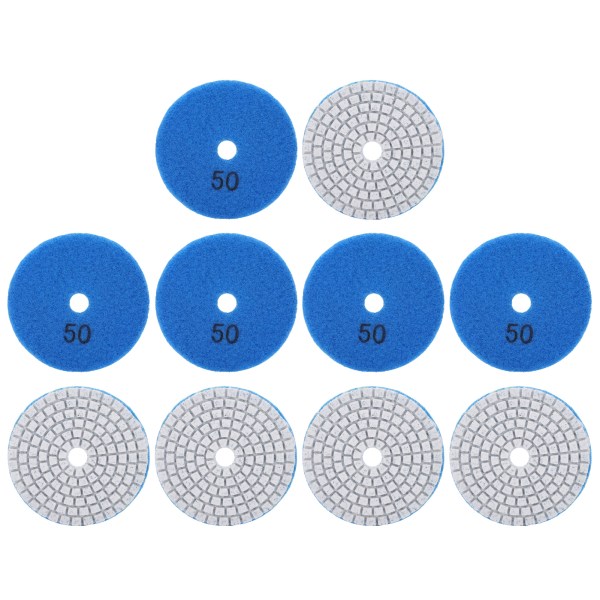 10 stk 3 tommer slibeskiver puder pudsning polering diamant til marmor beton sten 50 mesh
