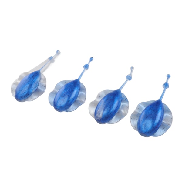 4 stk 9cm 14g myk Swimbait synkende myk Swimbait Raja lokke Artificail lokke fiskeutstyr gir blå