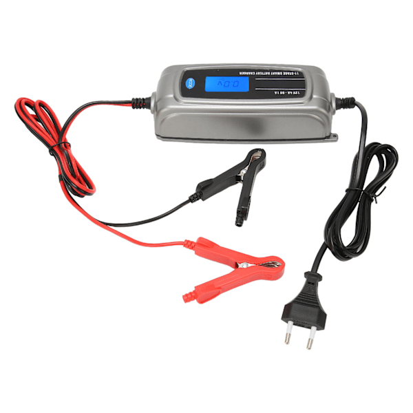 Batterioplader 180 til 240V 11 trin LCD-display Stærk beskyttelse 11 trin Smart batterioplader til bil