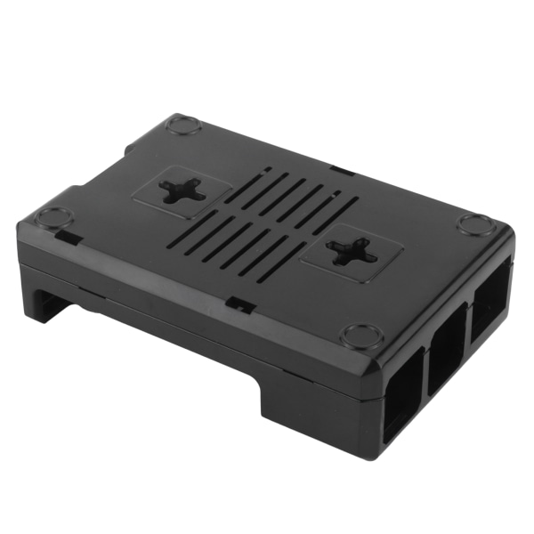 Skal Beskyttende Etui Frosted Etui Cover ABS til Raspberry Pi 3B 3B+ E Style med Skruer (Sort)