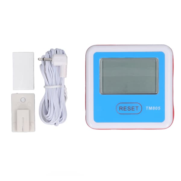 Digitalt termometer med sensor LCD-display temperaturmåler til køleskab, fryser, rum, akvarium