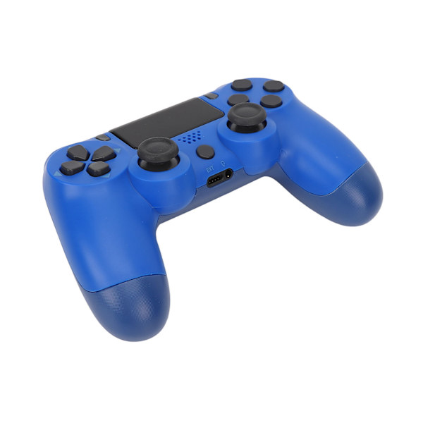 Trådlös spelkontroll Multifunktionell dubbelvibration Bluetooth-gamepad för PS4-spelkontroller Blå