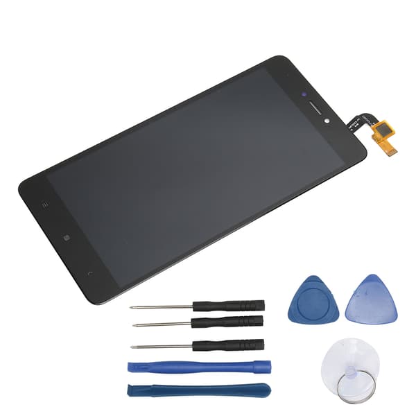 LCD-skärm Digitizer Assembly Ersättningsskärm för Redmi Note4X Telefon Svart