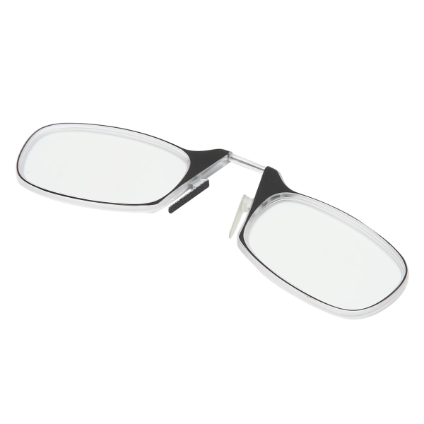 Lesebriller Blå lysblokkerende neseklemme Armløse briller for unisex eldre +150 svart