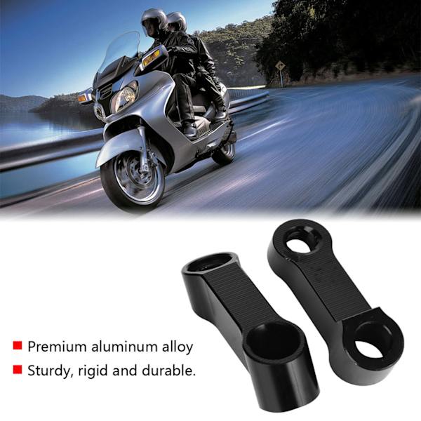 10 mm 8 mm motorsykkel bakspeiladaptersett Riser Mount Extender