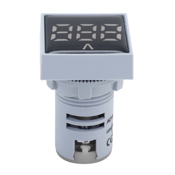 AD16‑22FSV Digital Spenningssignal Indikator Lyspanel Voltmeter Indikator 60~500V AC Hvit