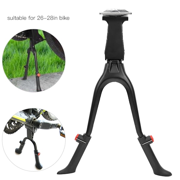 Lettvekts justerbar sykkelsidestativ Dual Leg Kickstand Tilbehør for 26-tommers sykkel