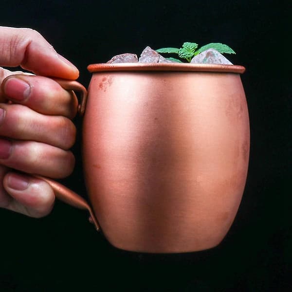 530 ml 100 % ren kopparmugg Moscow Mule Mugg Trummkopp Cocktailkopp Ren Kopparmugg Restaurang Bar Col