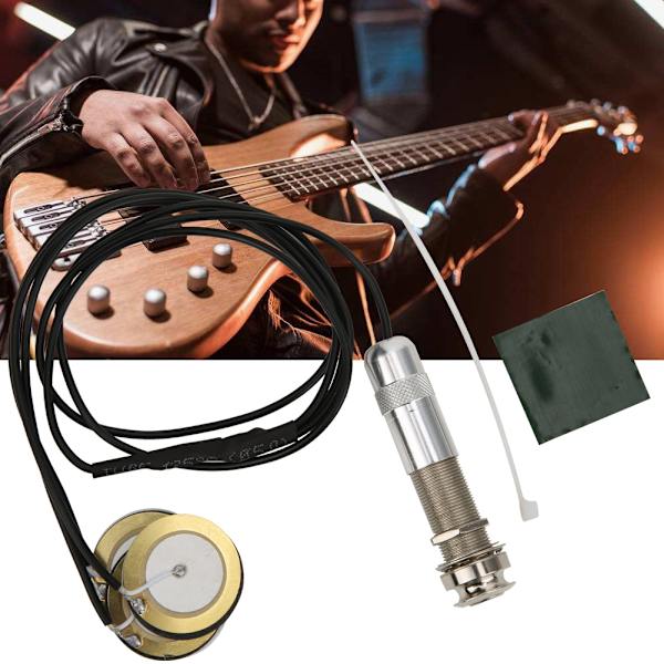 Profesjonell rund gitar pickup svinger Mikrofon Akustisk Ukulele tilbehør