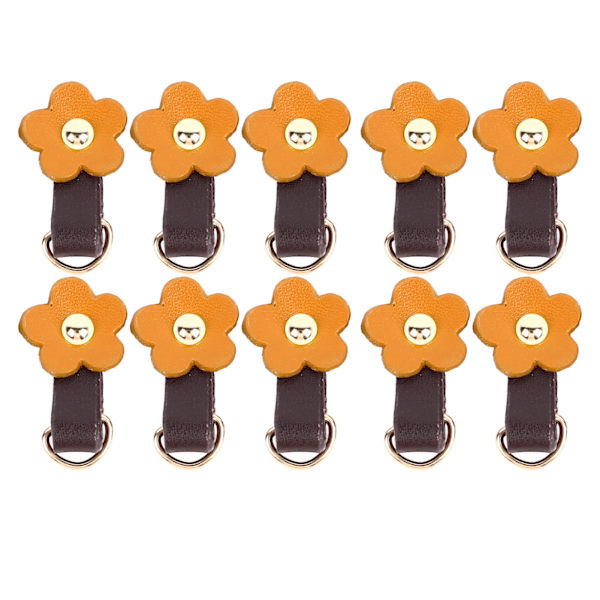 10 sæt Læder D-ringe til pung Ægte læder Ubeskadiget D-ringe Pungfremstillingsudstyr til læder Crossbody-pung Craft tan Guldtilbehør