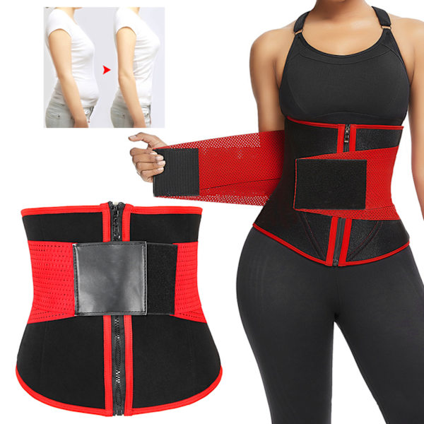 Waist Trainer Postpartum Corset Justerbar Elastik Kvinder Sweat Waist Trainer BeltXL