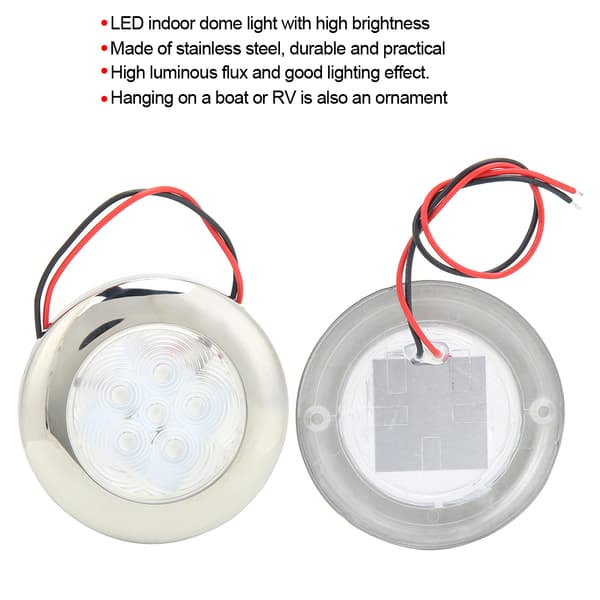 LED Loftlampe Kuplelys IP66 til Interiør Båd Yacht Autocamper