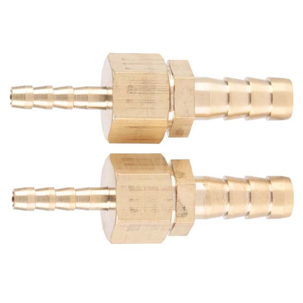 2 stk 4-8 mm messingkobling slangehale reduserende pluggkontakt