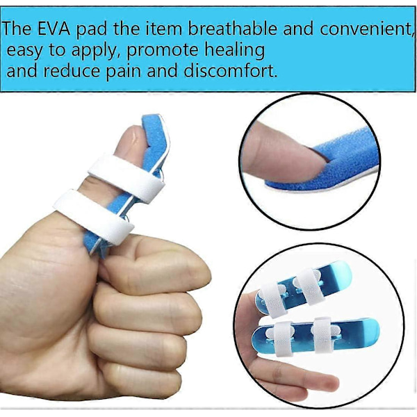 5 stk. Fingerskinne Metal Brækket Finger Støtte Bar Finger Stabilisator Egnet til voksne