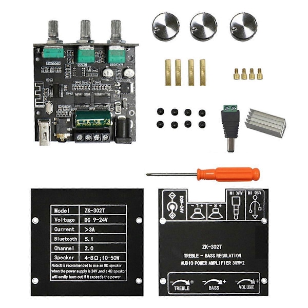 -302T Bluetooth Digital Power Module 2.0 Stereo Dual Mercy