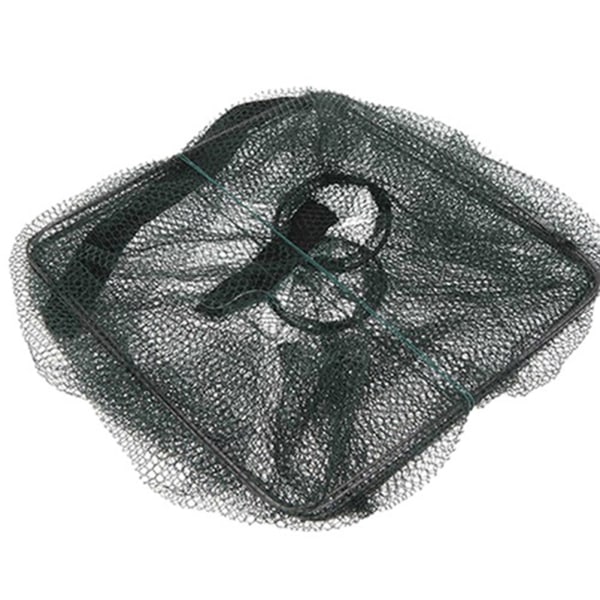 Bærbar fiskenett Retractable Fish Shrimp Mesh Cage Cast Net Fishing Trap Network Foldable Fishing Net Tackle