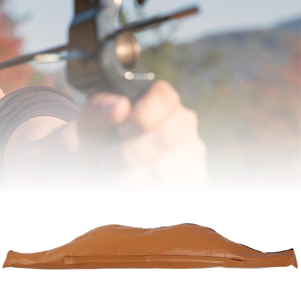 PU Bärbar Bågskytte Bow Bag Case Container för traditionell bågejakt skytte Tillbehör brun
