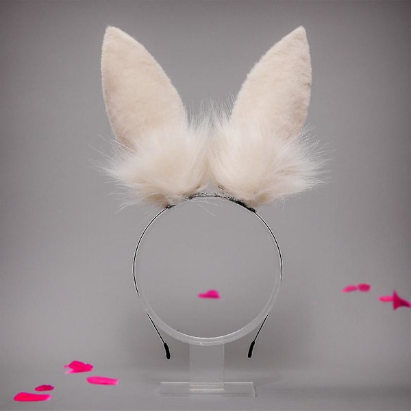 Pels Bunny-Hodebånd med Kunstige Kaninører