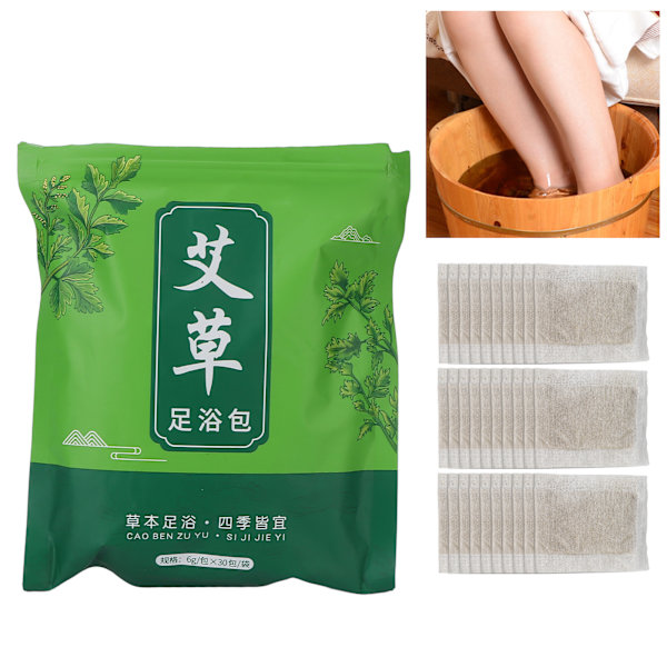 6g 30st Foot Soak Malörtspåse Ört Foot Soak Badterapi Fotvård Avslappningspaket