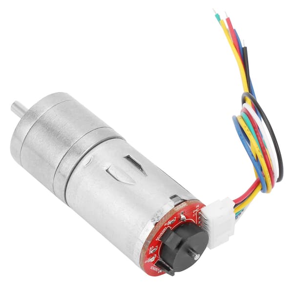 DC 12V Encoder Gear Motor Reduksjonsmotor for Robot Fjernkontroll Bil DIY Motor Leketøy -1 stk (hastighet 20)(hastighet 20)