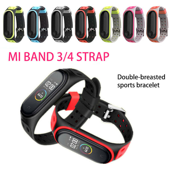 Smart Watch Udskiftningsrem Silikon Armbånd Rem til Xiaomi MI Band 4 3