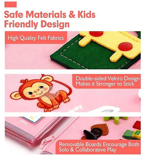 Travel Board for Baby Development - Rosa One Piece Pack