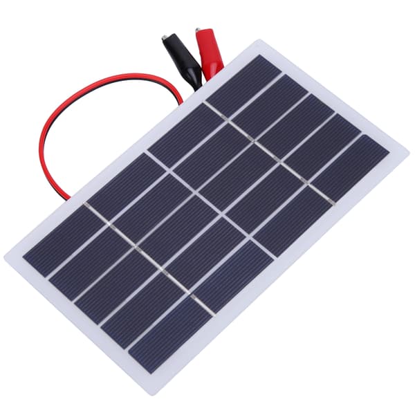 2W 5V Polykrystallinsk Silicium DIY Solpanel Letvægts med Klips 173x99x2MM (2W 5V Klips)
