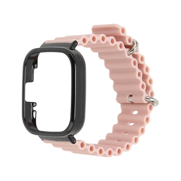 2 i 1 watch Case Silikon justerbart case för Redmi Watch 3 Pink
