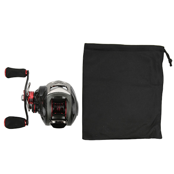 Baitcasting-rullar Metall 18+1BB 6.3:1 Växelkvot Hög Hastighet Fiske Rulle Lång Gjutning för Fiske TillbehörHJB200‑1 Vänster Hand