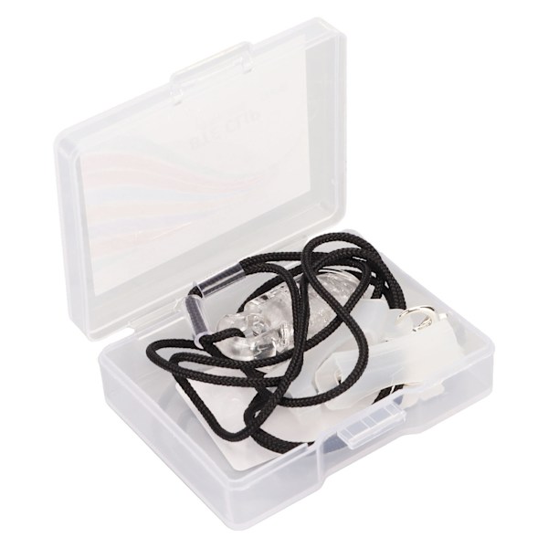BTE Sound Aid Clip Protector A312 Black Rope Fixation Transparent ljudförstärkare Lanyard Clip S Binaural