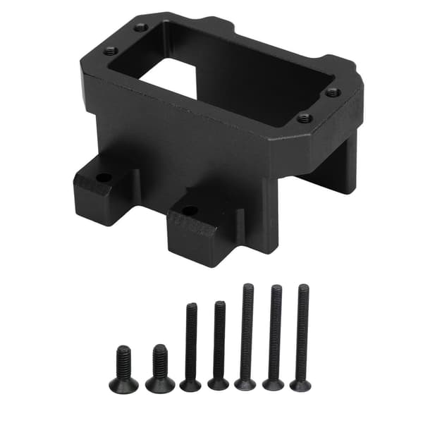 RC servomontering aluminiumslegering styreservobeslagssæt til Sledge 1/8 4WD fjernstyret køretøj sort