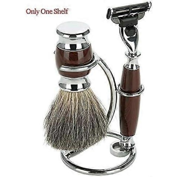 Barberkostholder, holder i rustfritt stål for barberkost for menn